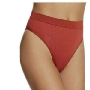 L*Space Women's Red French Cut Bikini Bottom Large